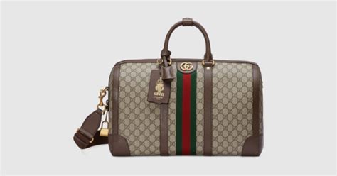 immagini bagaglio gucci nero e grigio|Collezione e Accessori Viaggio Uomo .